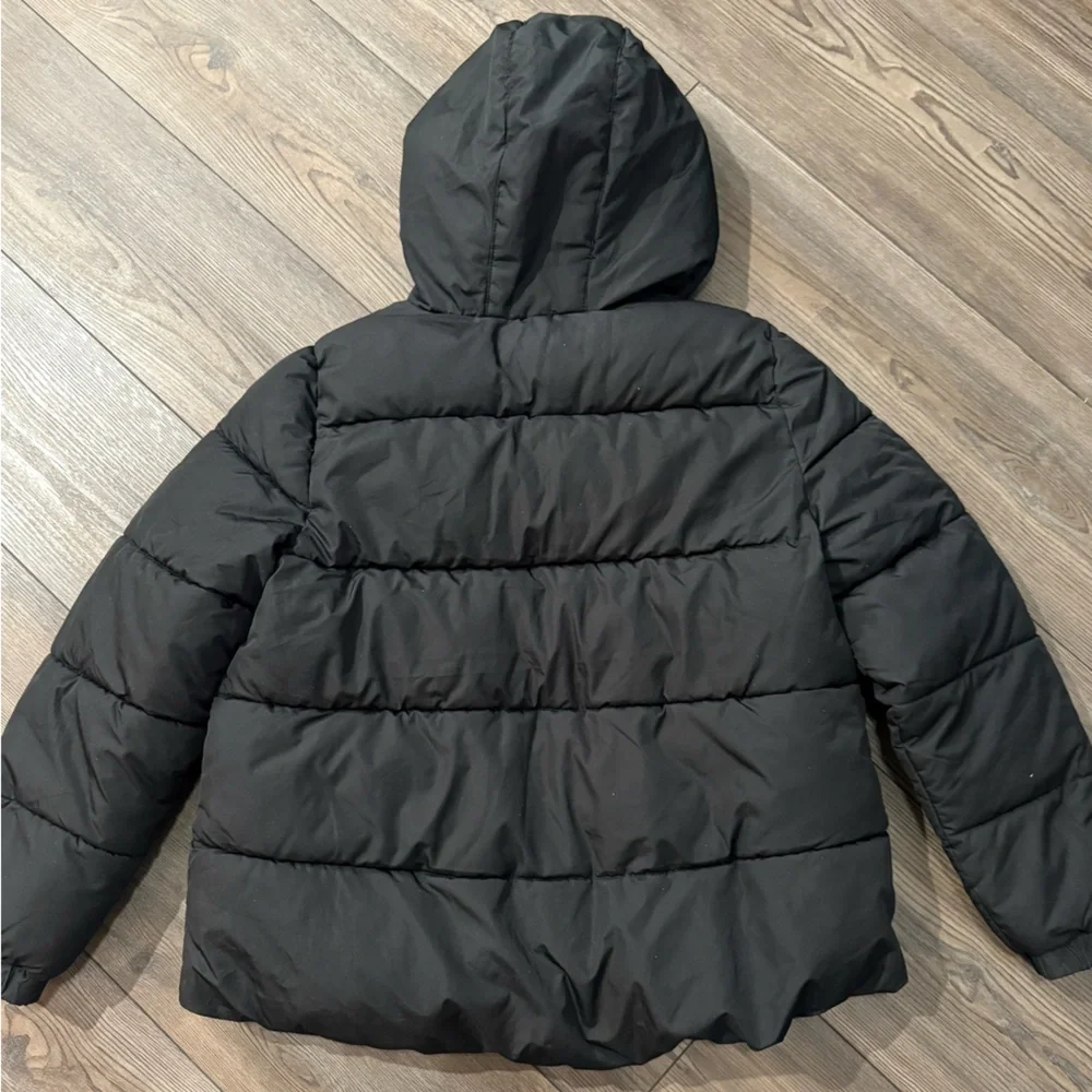SwissTech Youth XL (14–16) Plus Black Hooded Puffer Jacket Winter Coat